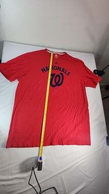 Majestic Washington Nationals MLB Select Collection Red T-Shirt Men's 2XL